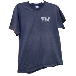 Rocktober Tour Band T-shirt 2010 Newark Bay Kill Van Tull Black 2 Sides XL